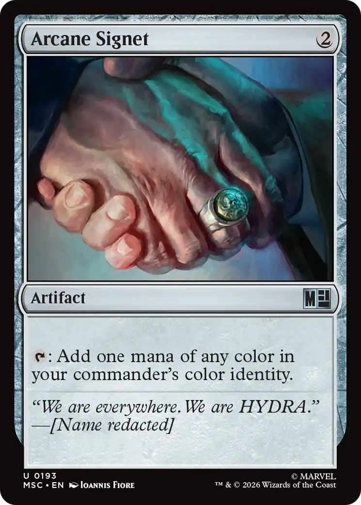 Arcane Signet (0193) (Surge Foil) [Marvel Super Heroes Commander] | Cards and Coasters CA