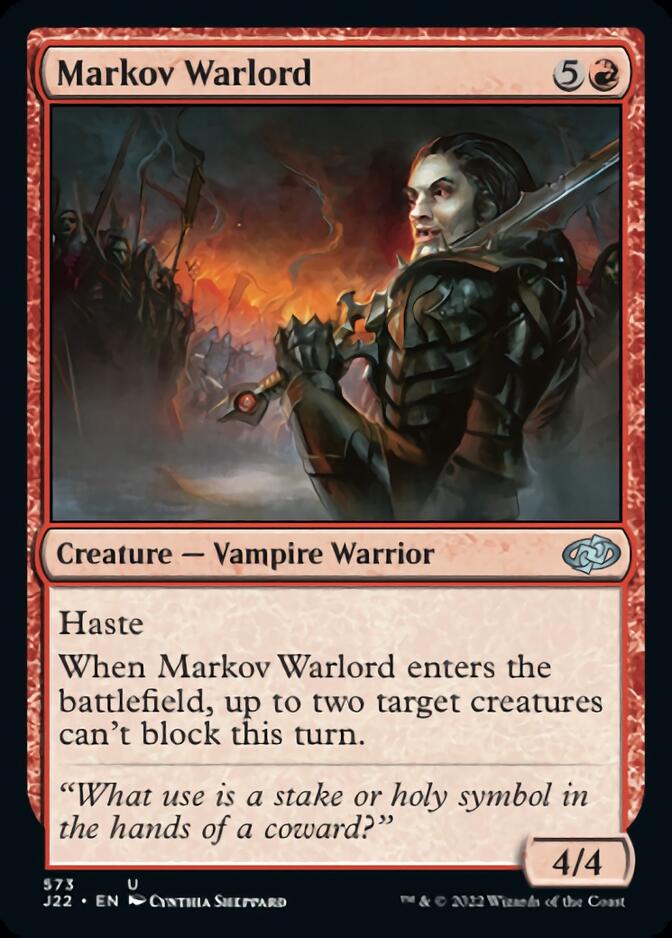 Markov Warlord [Jumpstart 2022] | Cards and Coasters CA