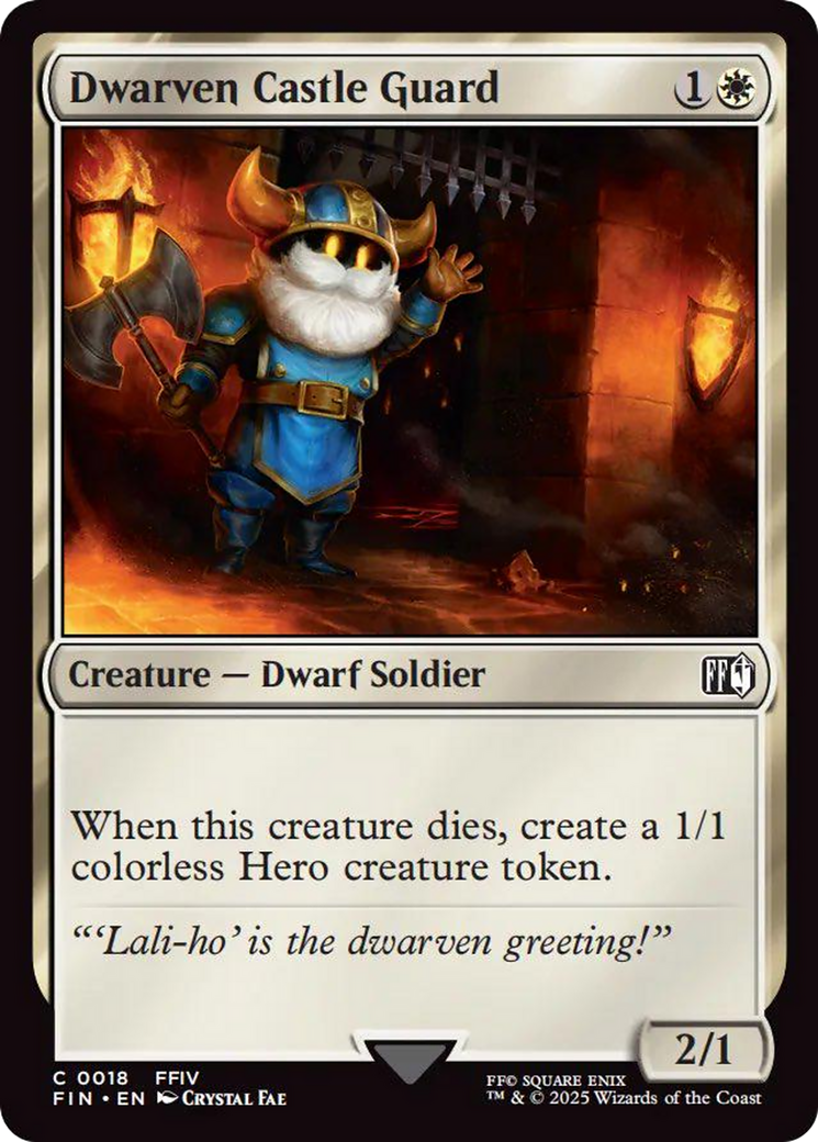 Dwarven Castle Guard [FINAL FANTASY] | Cards and Coasters CA