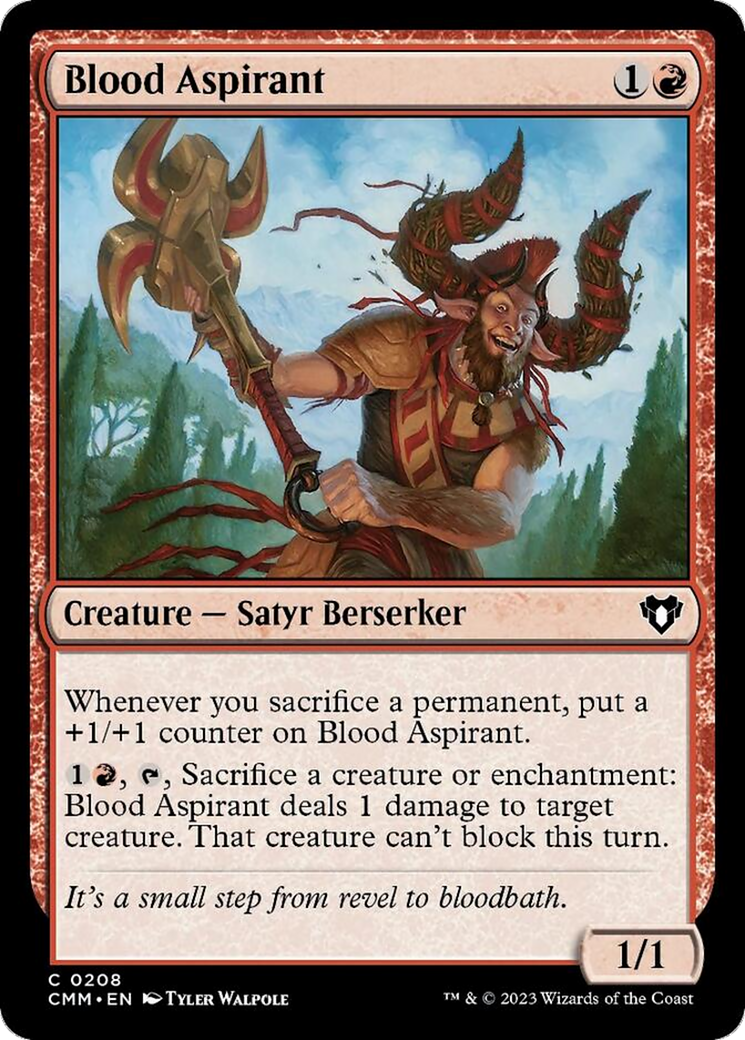 Blood Aspirant [Commander Masters] | Cards and Coasters CA