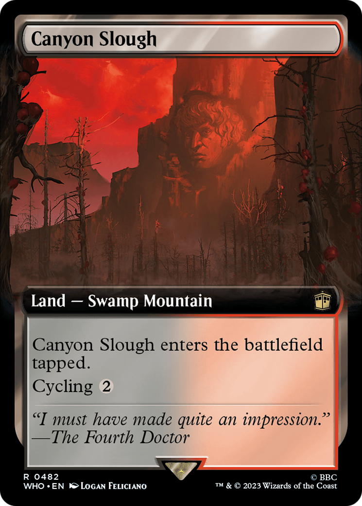 Canyon Slough (Extended Art) [Doctor Who] | Cards and Coasters CA