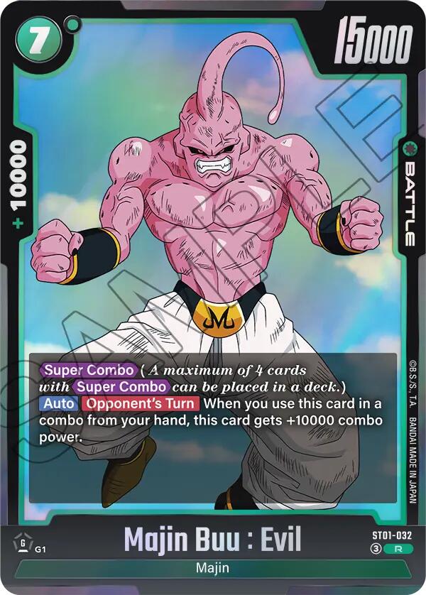 Majin Buu : Evil (ST01-032) [Story Booster 01] | Cards and Coasters CA