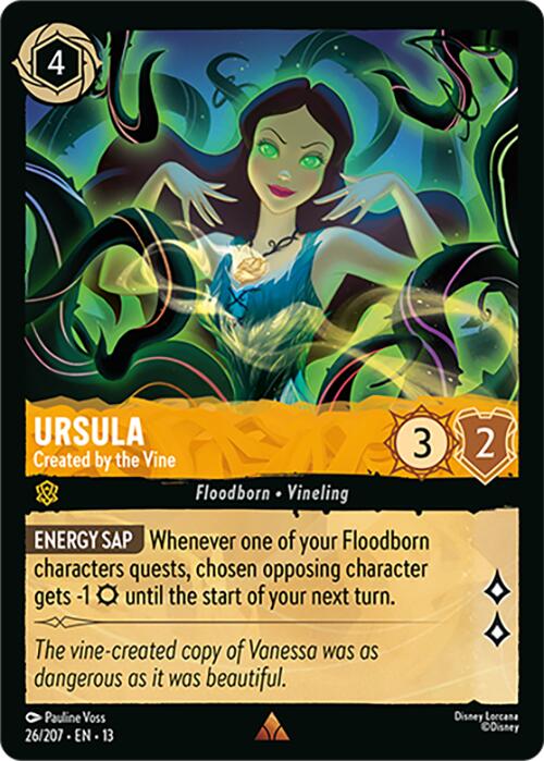 Ursula - Created by the Vine (26/204) [Attack of the Vine!] | Cards and Coasters CA