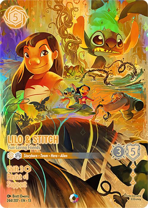 Lilo & Stitch - Fun-Loving Friends (Iconic) (244/204) [Attack of the Vine!] | Cards and Coasters CA
