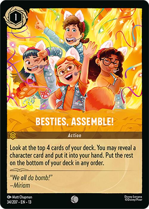 Besties, Assemble! (34/204) [Attack of the Vine!] | Cards and Coasters CA