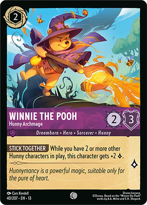 Winnie the Pooh - Hunny Archmage (40/204) [Attack of the Vine!] | Cards and Coasters CA