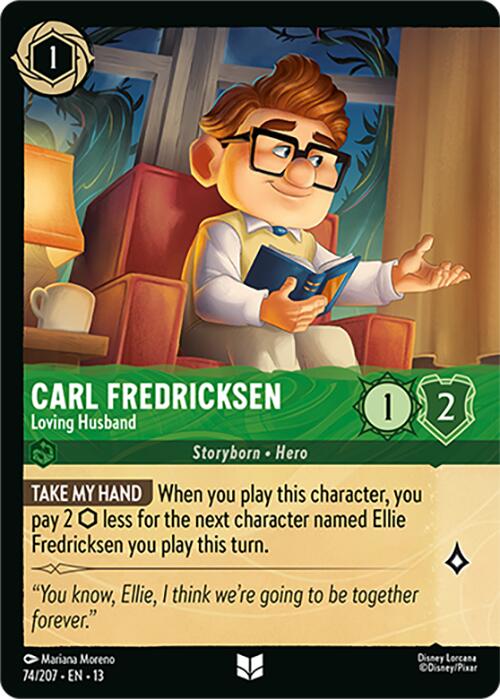 Carl Fredricksen - Loving Husband (Foil) (74/204) [Attack of the Vine!] | Cards and Coasters CA