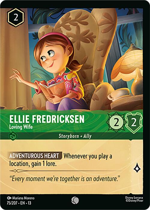Ellie Fredricksen - Loving Wife (Foil) (75/204) [Attack of the Vine!] | Cards and Coasters CA