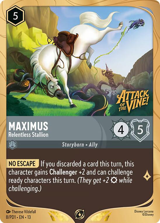Maximus - Relentless Stallion (8) [Promo Cards] | Cards and Coasters CA