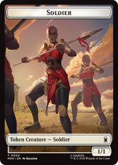 Soldier // Insect Double-Sided Token [Marvel Super Heroes Tokens] | Cards and Coasters CA
