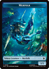 Merfolk // Doombot Double-Sided Token [Marvel Super Heroes Tokens] | Cards and Coasters CA