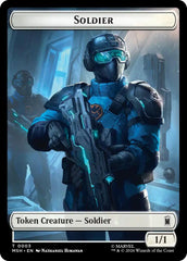 Villain // Soldier Double-Sided Token [Marvel Super Heroes Tokens] | Cards and Coasters CA