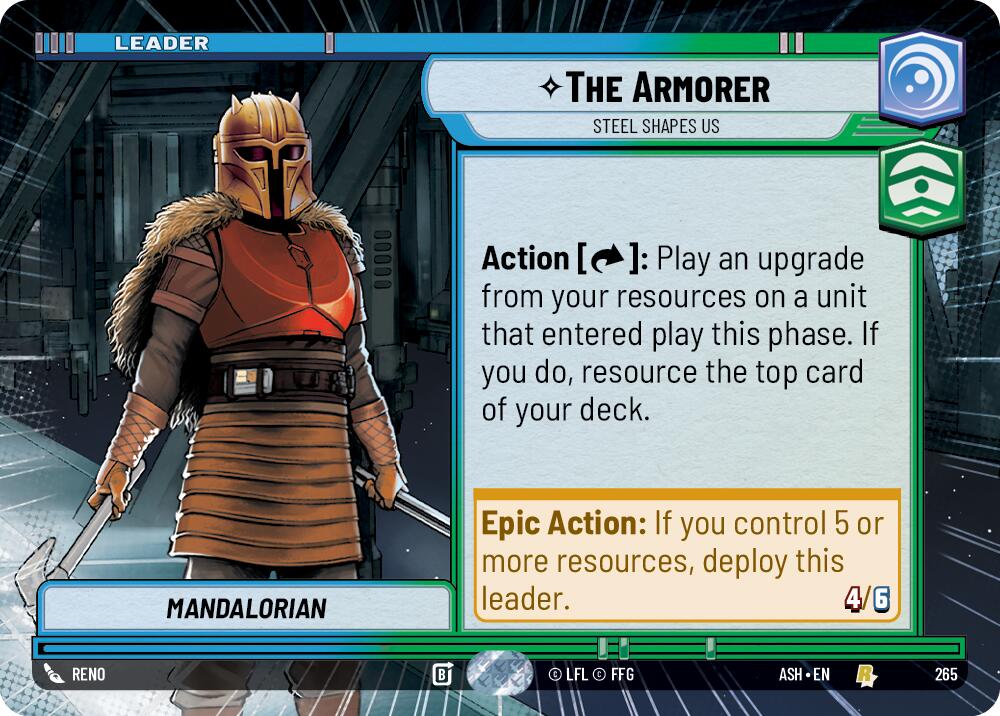 The Armorer - Steel Shapes Us (265) (Hyperspace) (265) [Ashes of the Empire] | Cards and Coasters CA