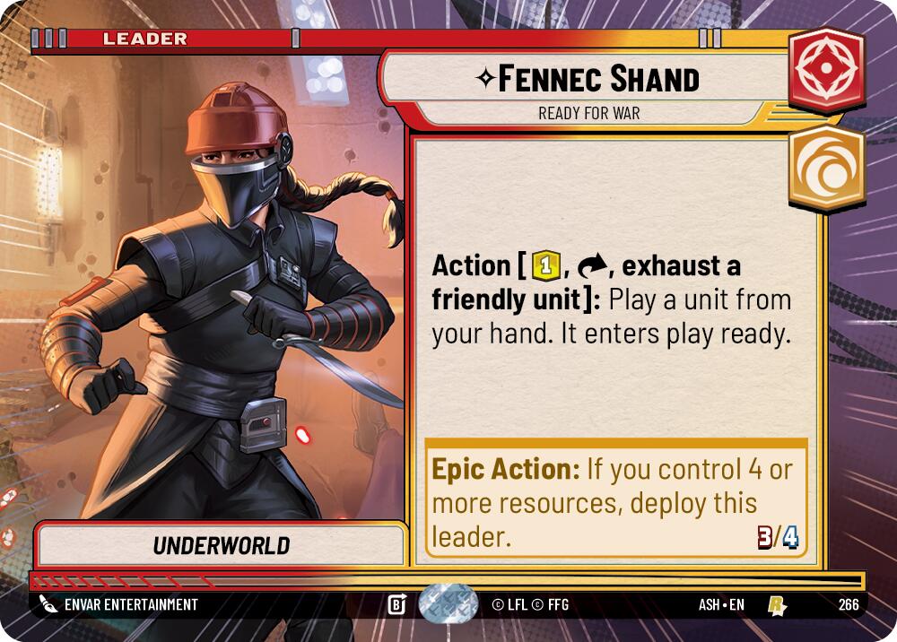 Fennec Shand - Ready for War (266) (Hyperspace) (266) [Ashes of the Empire] | Cards and Coasters CA