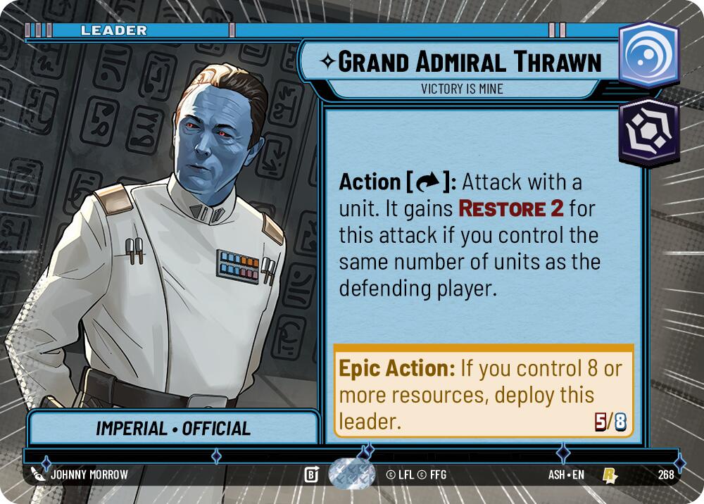 Grand Admiral Thrawn - Victory is Mine (268) (Hyperspace) (268) [Ashes of the Empire] | Cards and Coasters CA