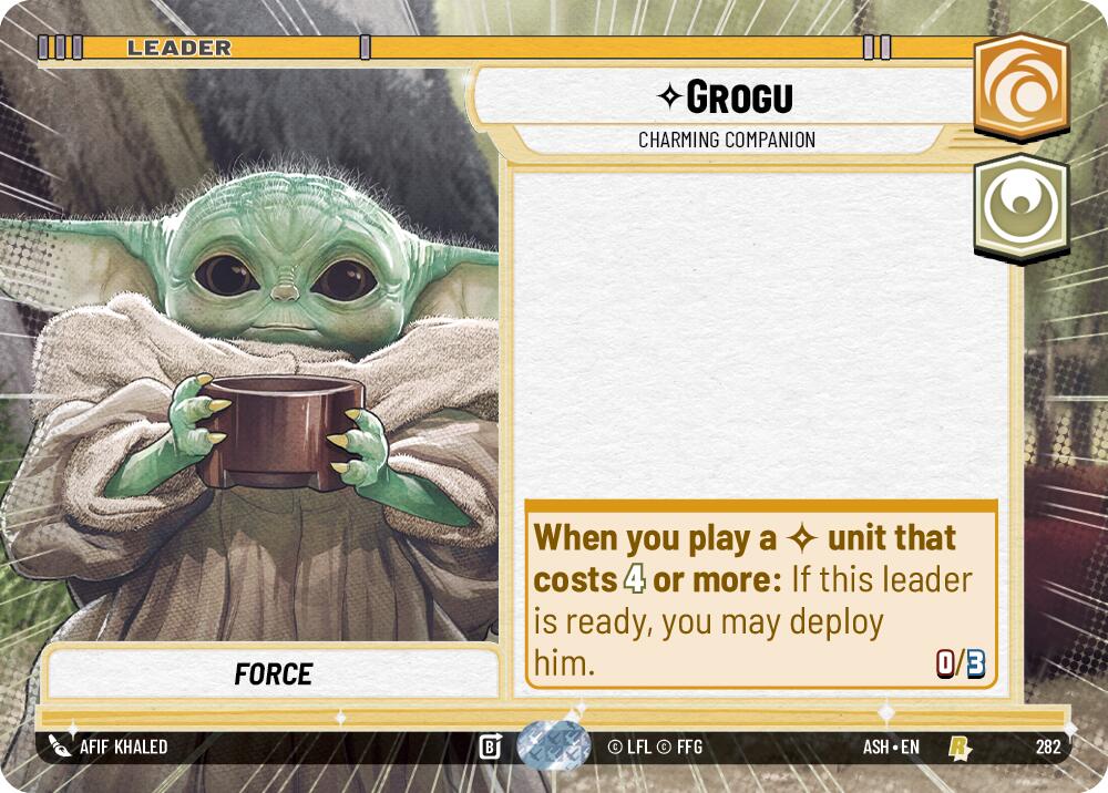 Grogu - Charming Companion (282) (Hyperspace) (282) [Ashes of the Empire] | Cards and Coasters CA
