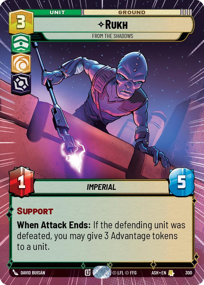 Rukh - From the Shadows (300) (Hyperspace) (300) [Ashes of the Empire] | Cards and Coasters CA