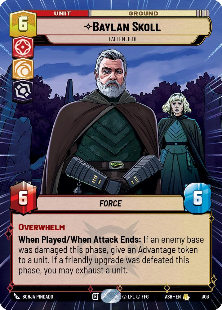 Baylan Skoll - Fallen Jedi (303) (Hyperspace) (303) [Ashes of the Empire] | Cards and Coasters CA
