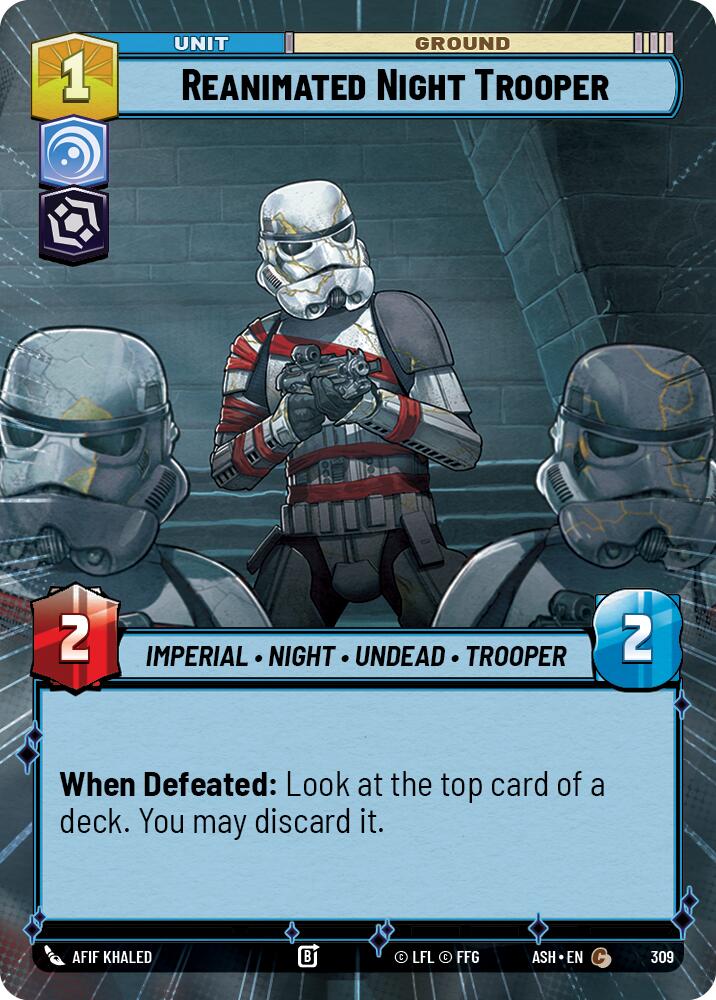 Reanimated Night Trooper (309) (Hyperspace) (309) [Ashes of the Empire] | Cards and Coasters CA