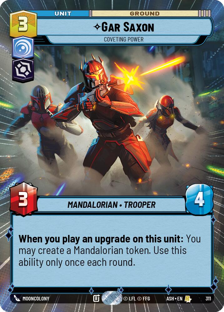Gar Saxon - Coveting Power (311) (Hyperspace) (311) [Ashes of the Empire] | Cards and Coasters CA
