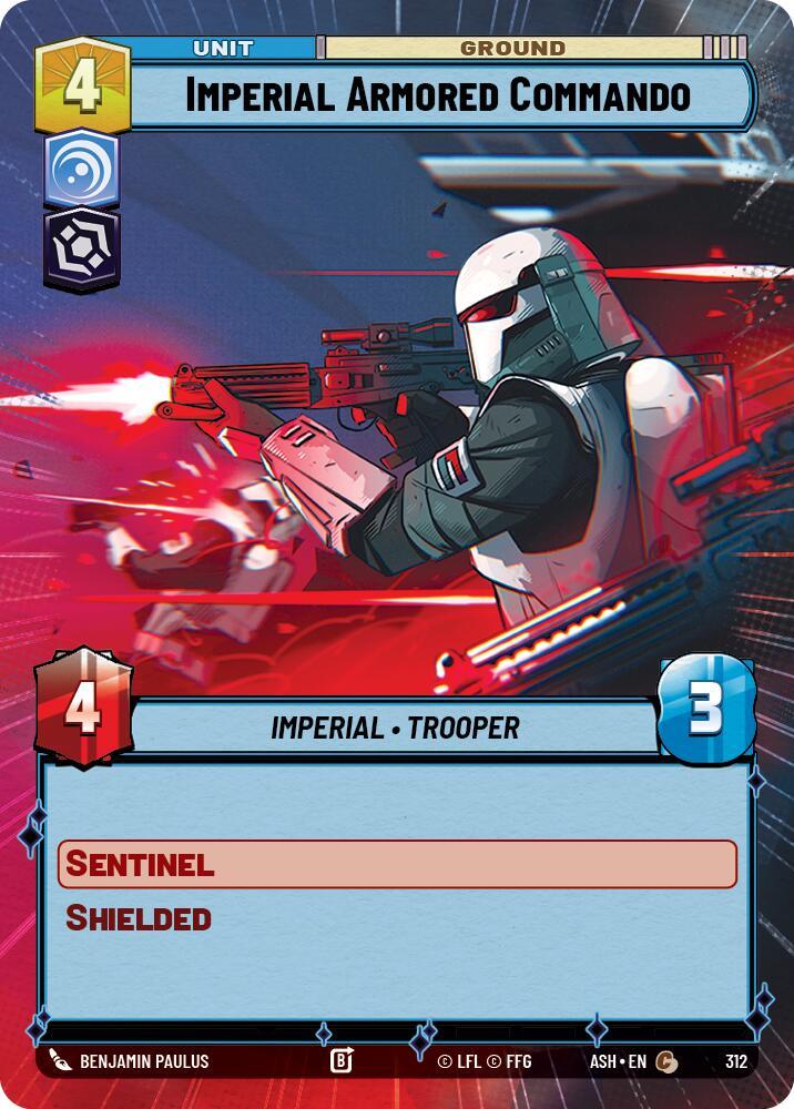 Imperial Armored Commando (312) (Hyperspace) (312) [Ashes of the Empire] | Cards and Coasters CA
