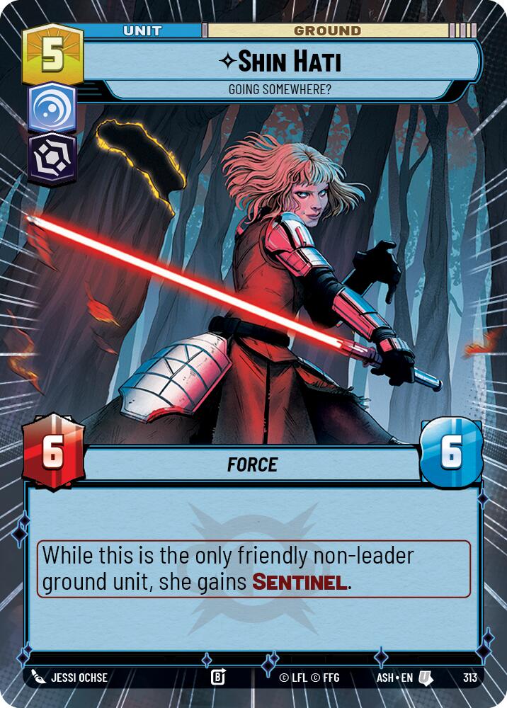 Shin Hati - Going Somewhere? (313) (Hyperspace) (313) [Ashes of the Empire] | Cards and Coasters CA