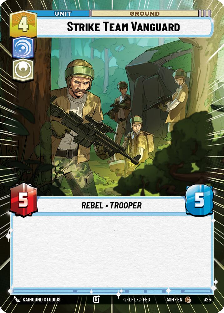 Strike Team Vanguard (325) (Hyperspace) (325) [Ashes of the Empire] | Cards and Coasters CA