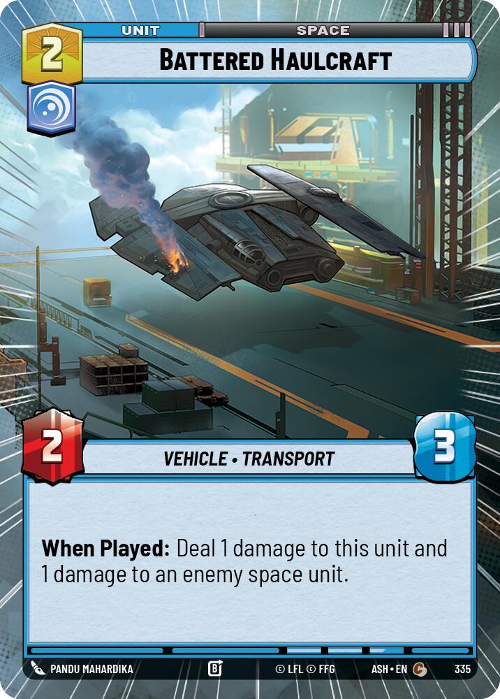 Battered Haulcraft (335) (Hyperspace) (335) [Ashes of the Empire] | Cards and Coasters CA