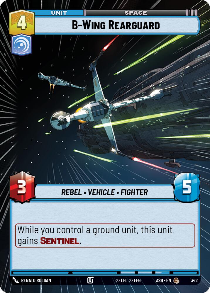 B-Wing Rearguard (342) (Hyperspace) (342) [Ashes of the Empire] | Cards and Coasters CA