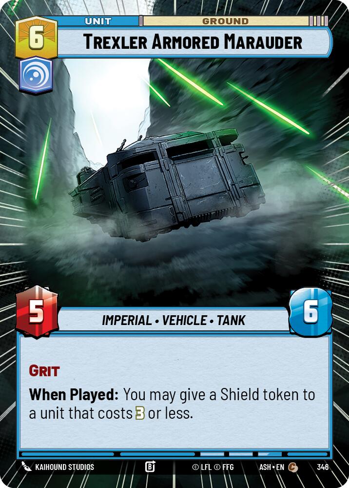 Trexler Armored Marauder (346) (Hyperspace) (346) [Ashes of the Empire] | Cards and Coasters CA