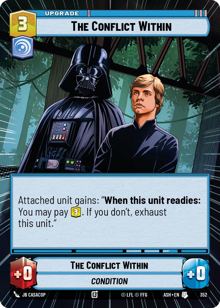 The Conflict Within (352) (Hyperspace) (352) [Ashes of the Empire] | Cards and Coasters CA