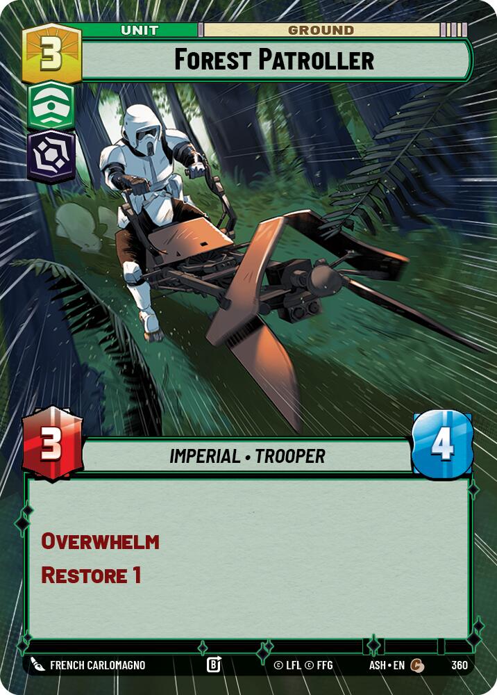 Forest Patroller (360) (Hyperspace) (360) [Ashes of the Empire] | Cards and Coasters CA