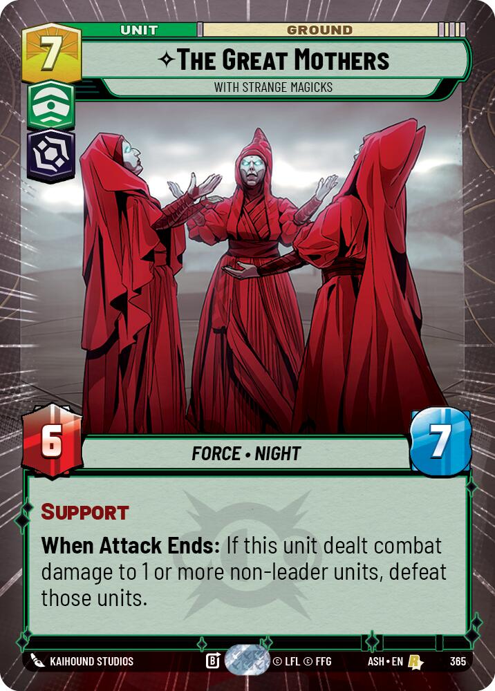 The Great Mothers - With Strange Magicks (365) (Hyperspace) (365) [Ashes of the Empire] | Cards and Coasters CA