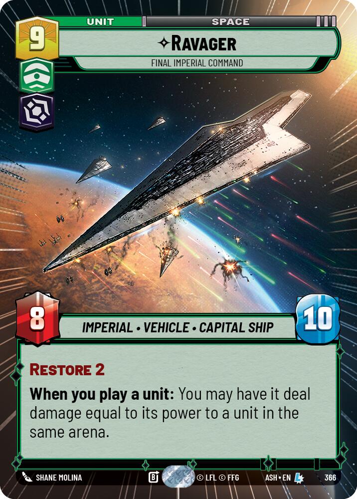 Ravager - Final Imperial Command (366) (Hyperspace) (366) [Ashes of the Empire] | Cards and Coasters CA