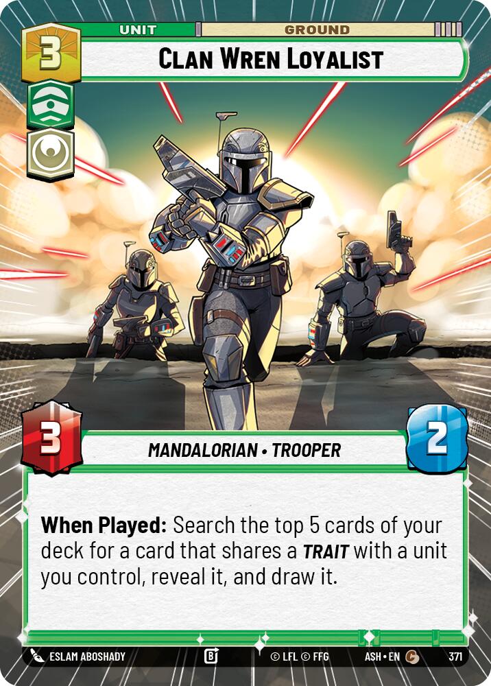 Clan Wren Loyalist (371) (Hyperspace) (371) [Ashes of the Empire] | Cards and Coasters CA