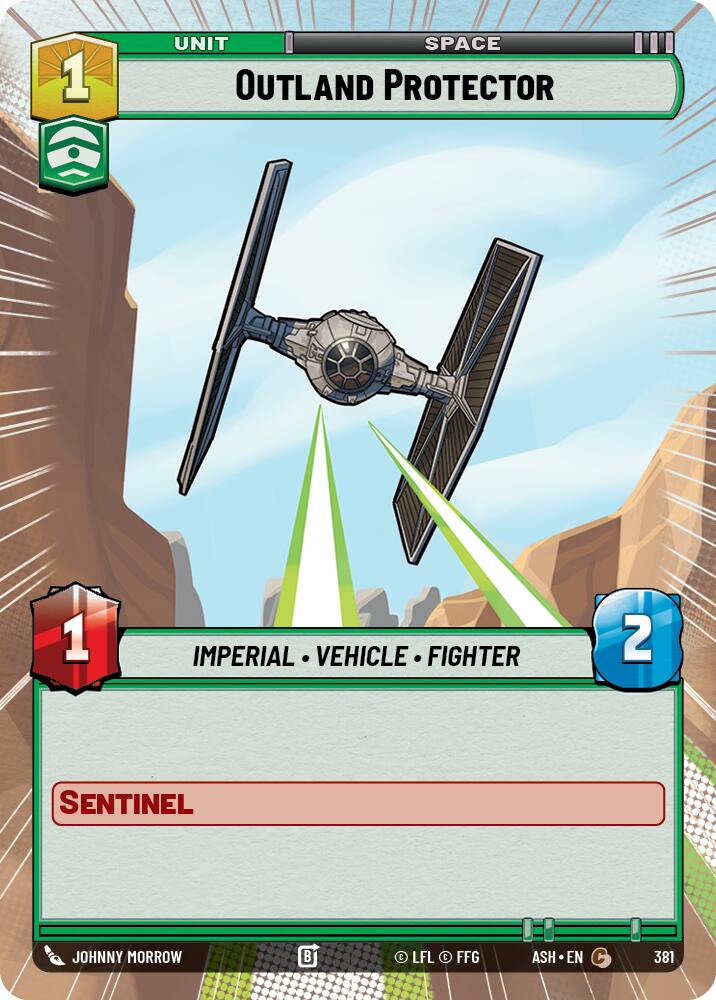 Outland Protector (381) (Hyperspace) (381) [Ashes of the Empire] | Cards and Coasters CA