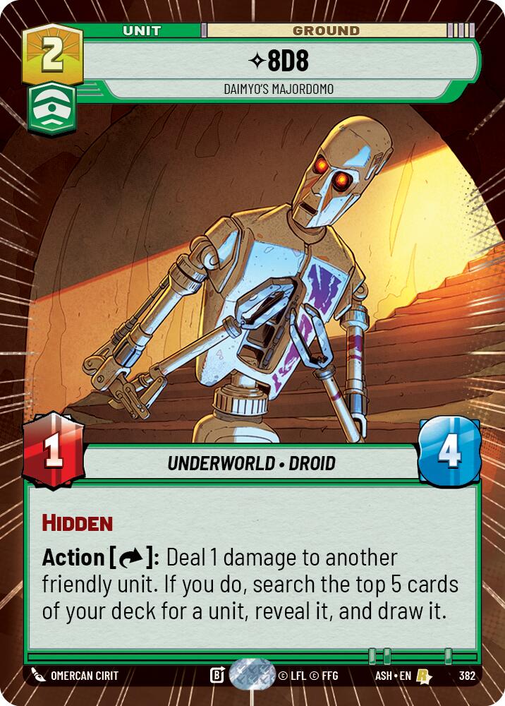 8D8 - Daimyo's Majordomo (382) (Hyperspace) (382) [Ashes of the Empire] | Cards and Coasters CA