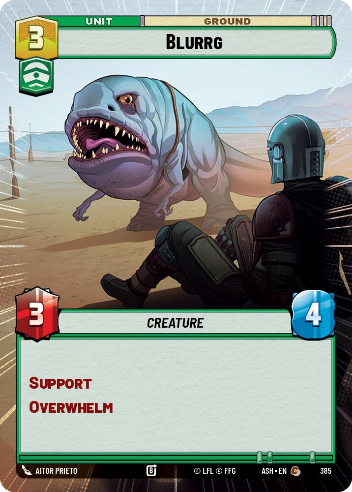 Blurrg (385) (Hyperspace) (385) [Ashes of the Empire] | Cards and Coasters CA