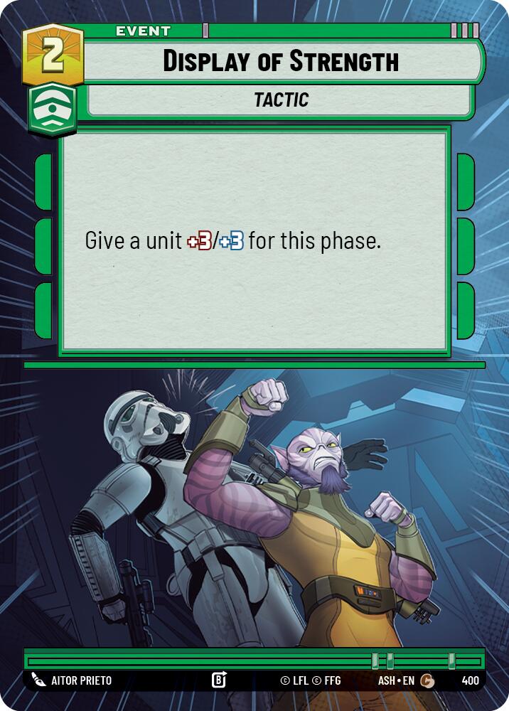 Display of Strength (400) (Hyperspace) (400) [Ashes of the Empire] | Cards and Coasters CA