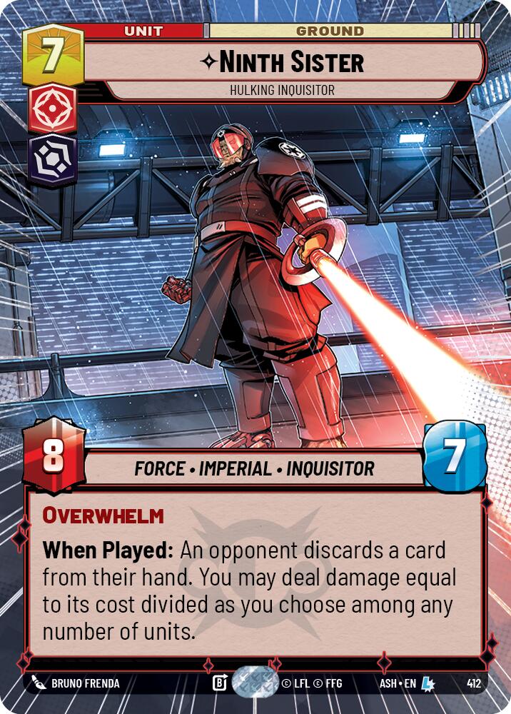 Ninth Sister - Hulking Inquisitor (412) (Hyperspace) (412) [Ashes of the Empire] | Cards and Coasters CA