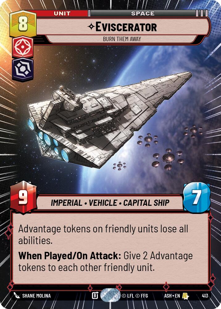 Eviscerator - Burn Them Away (413) (Hyperspace) (413) [Ashes of the Empire] | Cards and Coasters CA