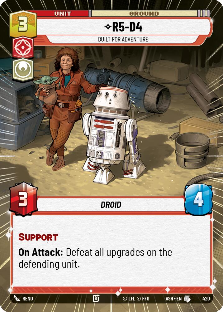 R5-D4 - Built for Adventure (420) (Hyperspace) (420) [Ashes of the Empire] | Cards and Coasters CA