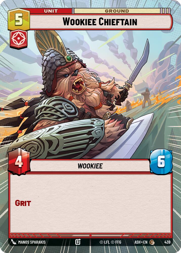 Wookiee Chieftain (439) (Hyperspace) (439) [Ashes of the Empire] | Cards and Coasters CA