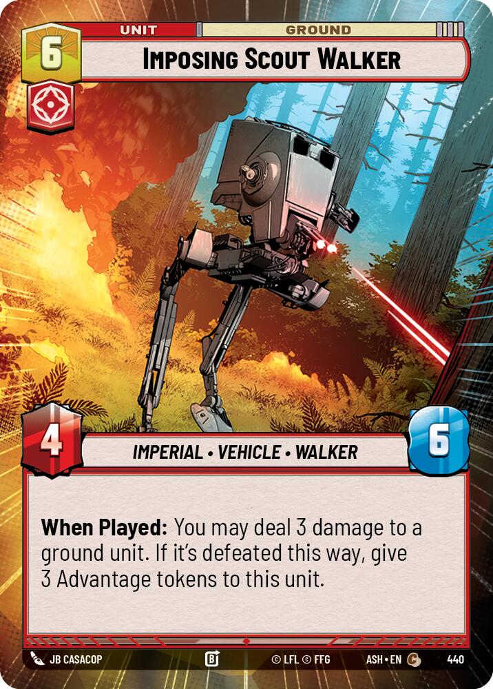 Imposing Scout Walker (440) (Hyperspace) (440) [Ashes of the Empire] | Cards and Coasters CA