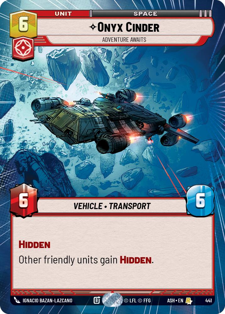 Onyx Cinder - Adventure Awaits (441) (Hyperspace) (441) [Ashes of the Empire] | Cards and Coasters CA