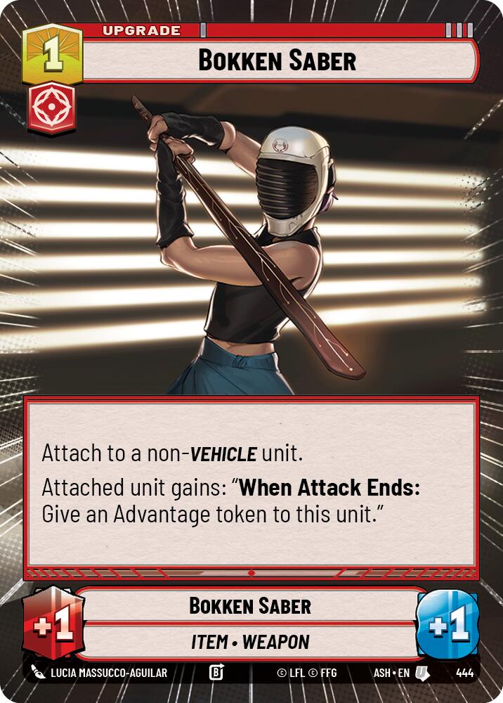 Bokken Saber (444) (Hyperspace) (444) [Ashes of the Empire] | Cards and Coasters CA