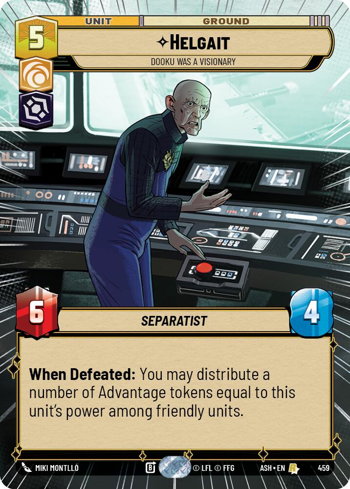Helgait - Dooku Was a Visionary (459) (Hyperspace) (459) [Ashes of the Empire] | Cards and Coasters CA