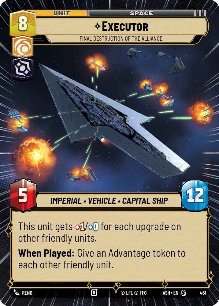 Executor - Final Destruction of the Alliance (461) (Hyperspace) (461) [Ashes of the Empire] | Cards and Coasters CA