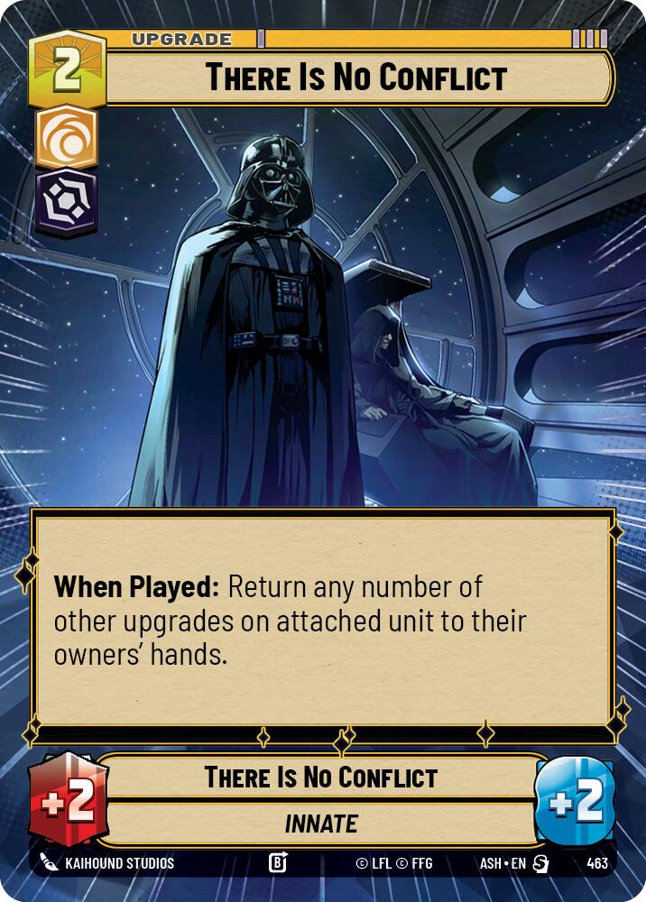 There Is No Conflict (463) (Hyperspace) (463) [Ashes of the Empire] | Cards and Coasters CA