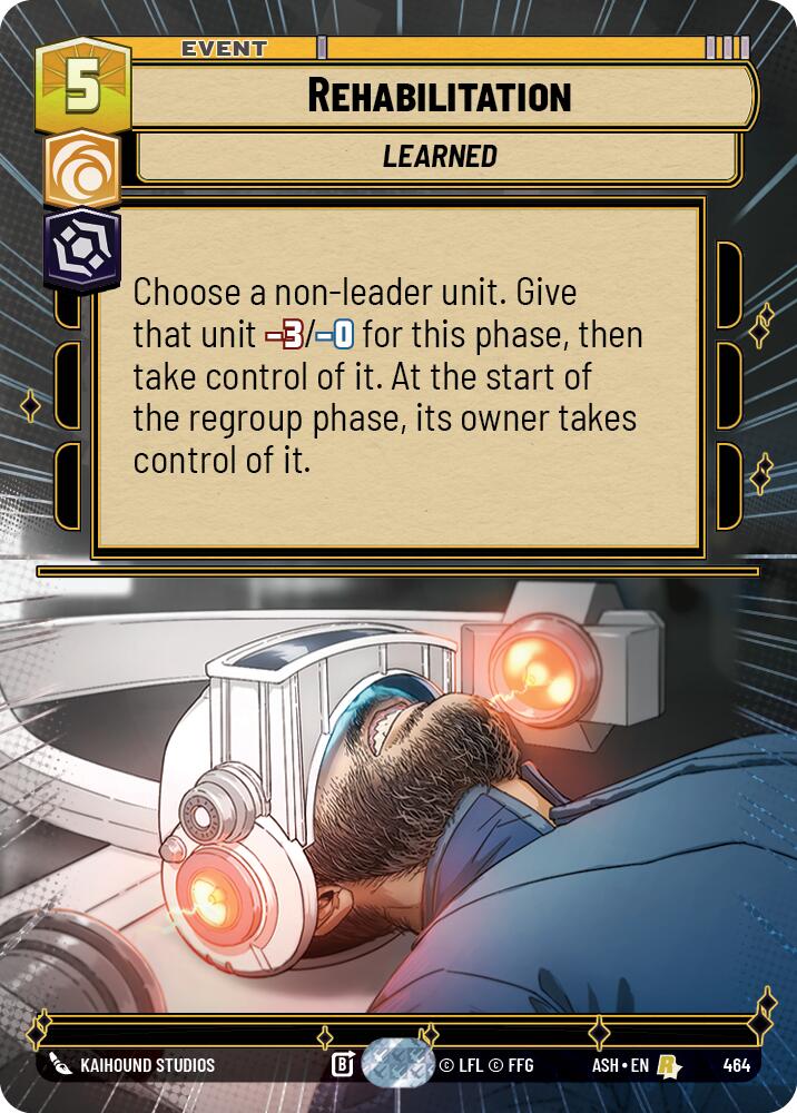 Rehabilitation (464) (Hyperspace) (464) [Ashes of the Empire] | Cards and Coasters CA